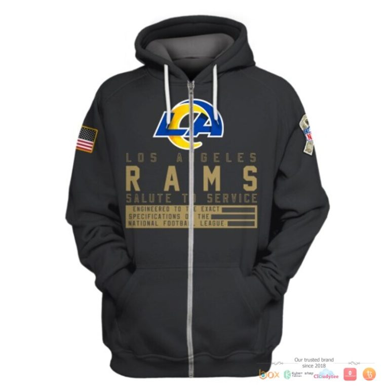 Nfl-Los-Angeles-Rams-Black-Salute-To-Service-Custom-3D-Shirt-Hoodie-2