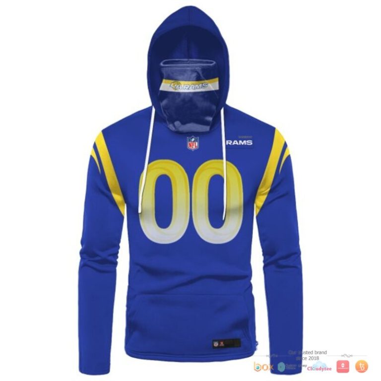 Nfl-Los-Angeles-Rams-Blue-Custom-3D-Hoodie-Mask-2