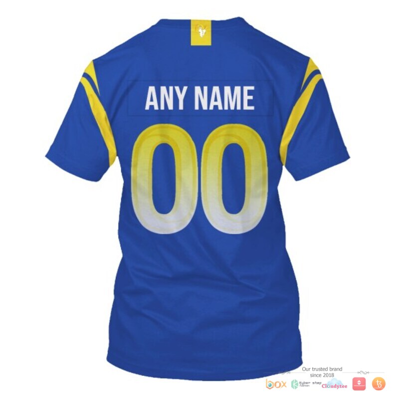 Nfl Los Angeles Rams Blue Custom 3D Shirt Nfl Los Angeles Rams Blue Custom 3D Shirt