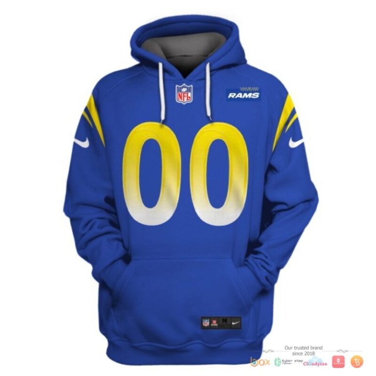 Nfl-Los-Angeles-Rams-Blue-Nike-Custom-3D-Shirt-Hoodie-3