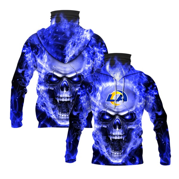 Nfl-Los-Angeles-Rams-Flameskull-3D-Hoodie-Mask-1