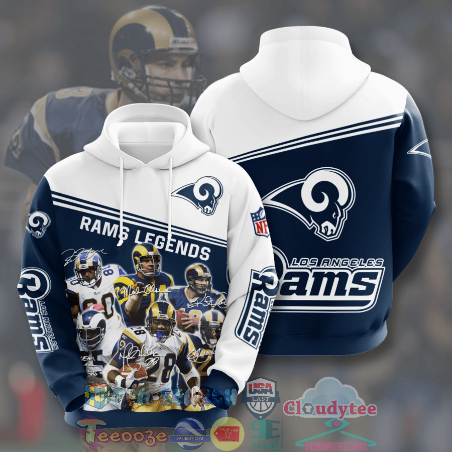 Nfl Los Angeles Rams Legends Signatures Hoodie 3D Nfl Los Angeles Rams Legends Signatures Hoodie 3D