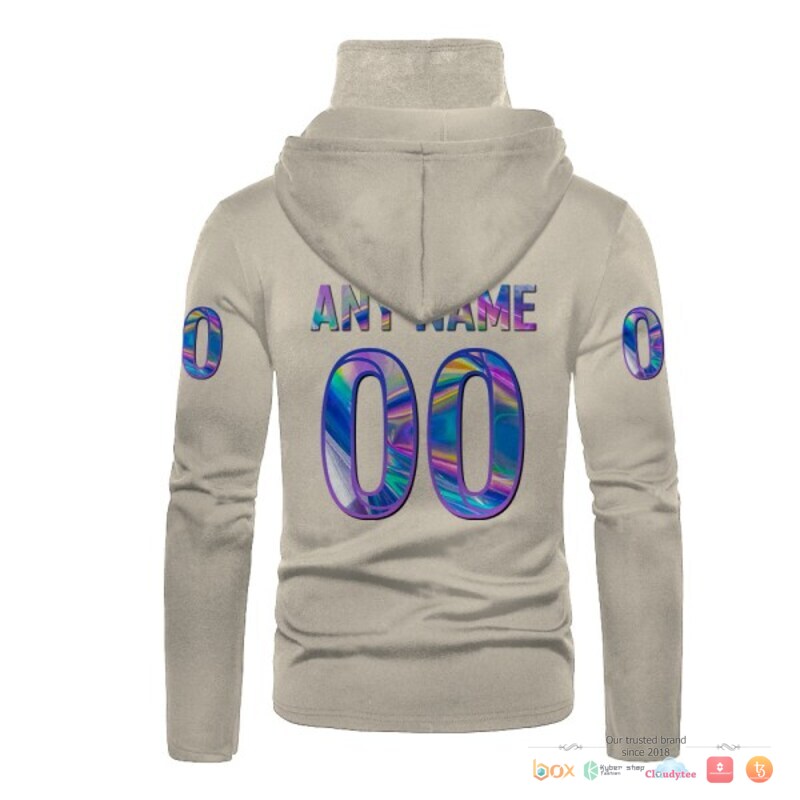 Nfl Los Angeles Rams Light Grey Hologram 3D Hoodie Mask Nfl Los Angeles Rams Light Grey Hologram 3D Hoodie Mask
