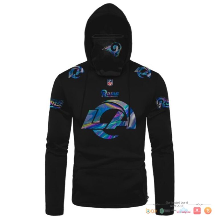 Nfl-Los-Angeles-Rams-Logo-Black-Hologram-3D-Hoodie-Mask-2