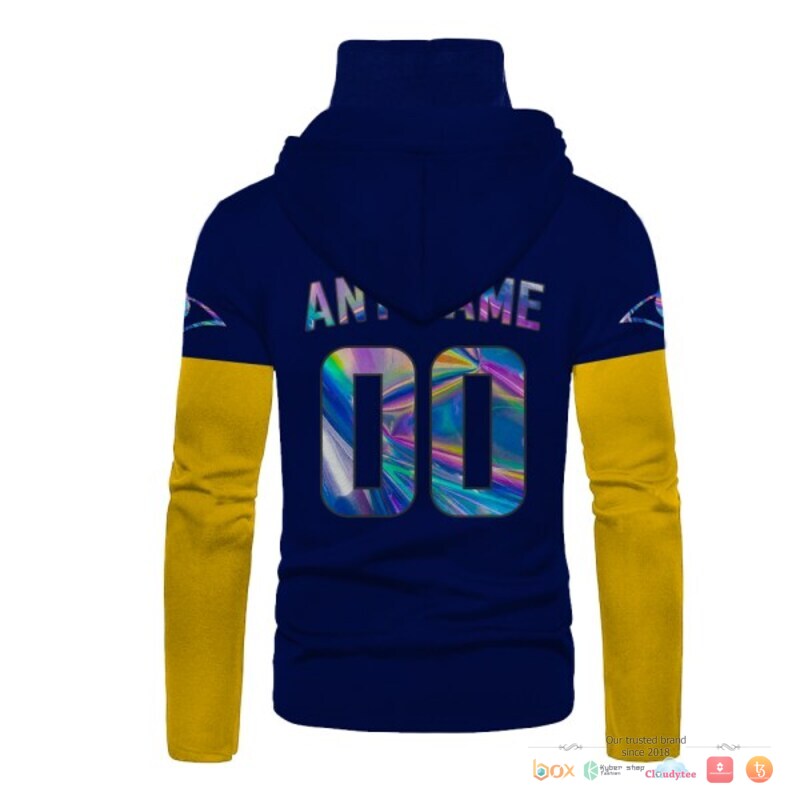 Nfl Los Angeles Rams Navy Hologram 3D Hoodie Mask Nfl Los Angeles Rams Navy Hologram 3D Hoodie Mask