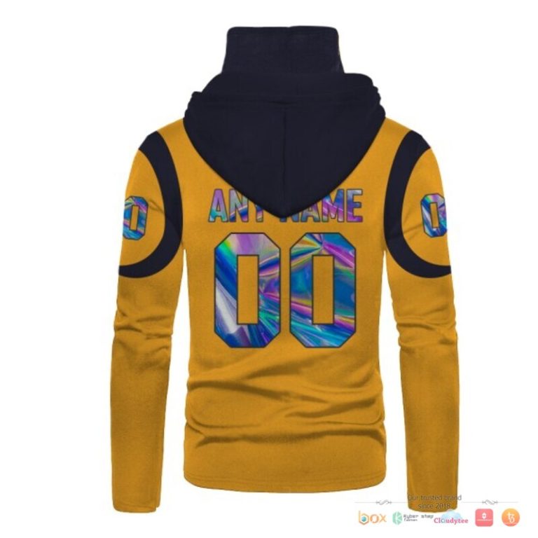 Nfl-Los-Angeles-Rams-Navy-Yellow-Hologram-3D-Hoodie-Mask-3