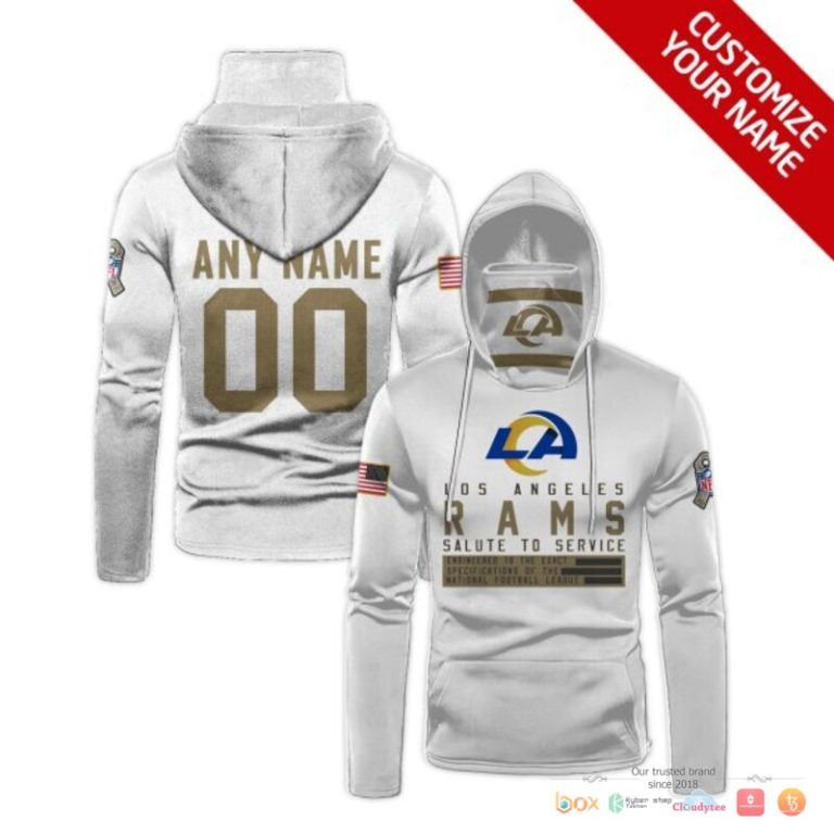 Nfl-Los-Angeles-Rams-Salute-To-Service-White-3D-Hoodie-Mask-1