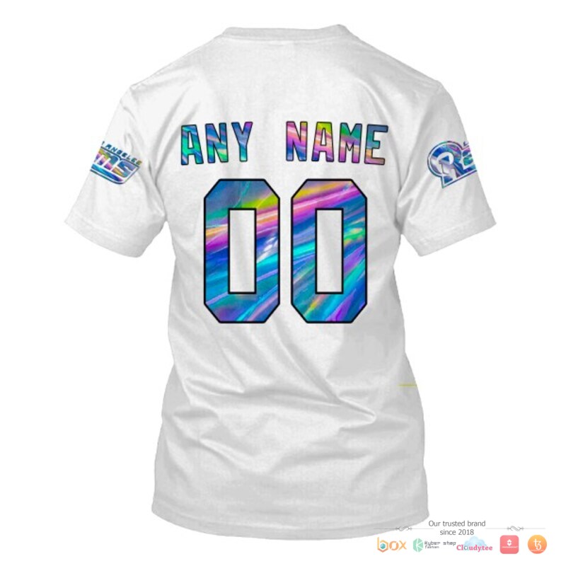 Nfl Los Angeles Rams White Hologram Custom 3D Shirt Nfl Los Angeles Rams White Hologram Custom 3D Shirt