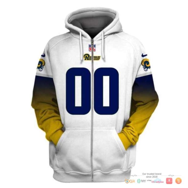 Nfl-Los-Angeles-Rams-White-Yellow-Custom-3D-Shirt-Hoodie-2