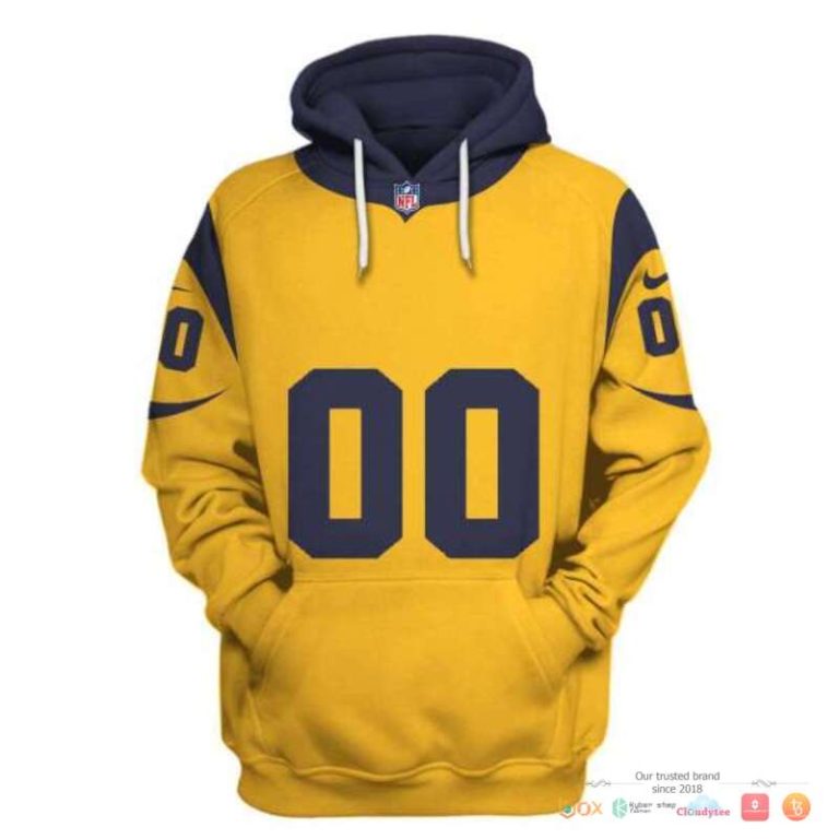 Nfl-Los-Angeles-Rams-Yellow-Custom-3D-Shirt-Hoodie-3