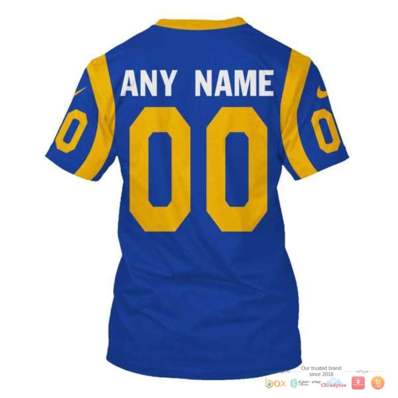 Nfl Los Angeles Rams Yellow Nike Custom 3D Shirt Nfl Los Angeles Rams Yellow Nike Custom 3D Shirt