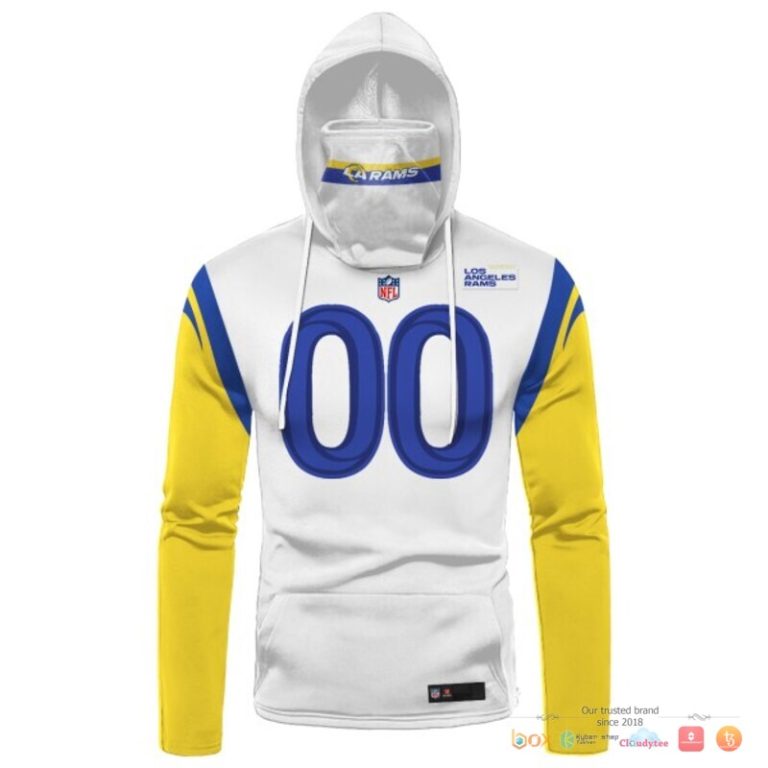 Nfl-Los-Angeles-Rams-Yellow-White-3D-Hoodie-Mask-2