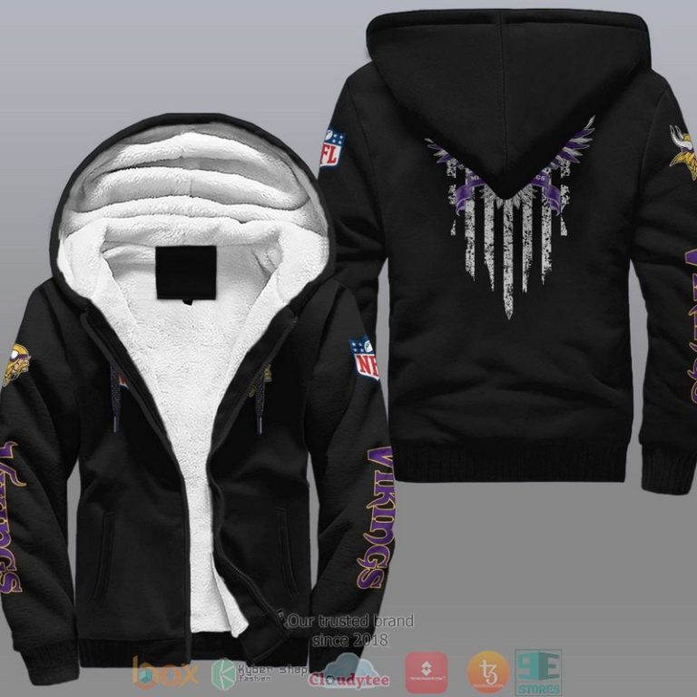 Nfl-Minnesota-Vikings-Eagle-American-Flag-Fleece-Hoodie-1