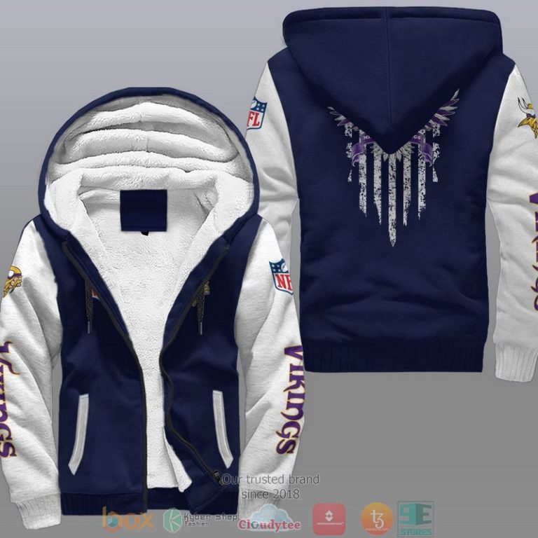 Nfl-Minnesota-Vikings-Eagle-American-Flag-Fleece-Hoodie-3