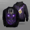 Nfl Minnesota Vikings Fire Skull Lava 3D Shirt