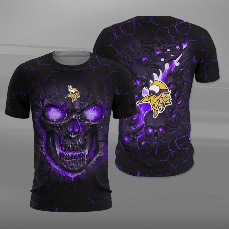 Nfl-Minnesota-Vikings-Fire-Skull-Lava-3D-Shirt-Hoodie-2
