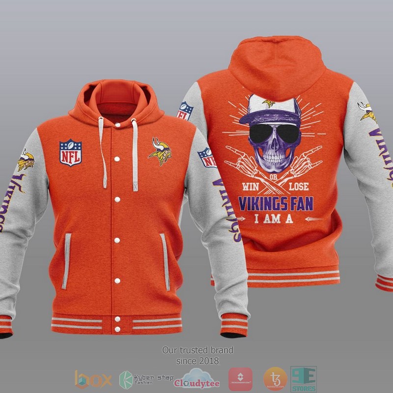 Nfl Minnesota Vikings I Am A Vikings Fan Baseball Hoodie Jacket Nfl Minnesota Vikings I Am A Vikings Fan Baseball Hoodie Jacket