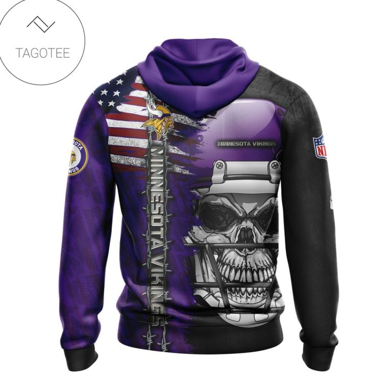 Nfl-Minnesota-Vikings-Skull-With-Helmets-2022-Hoodie-2
