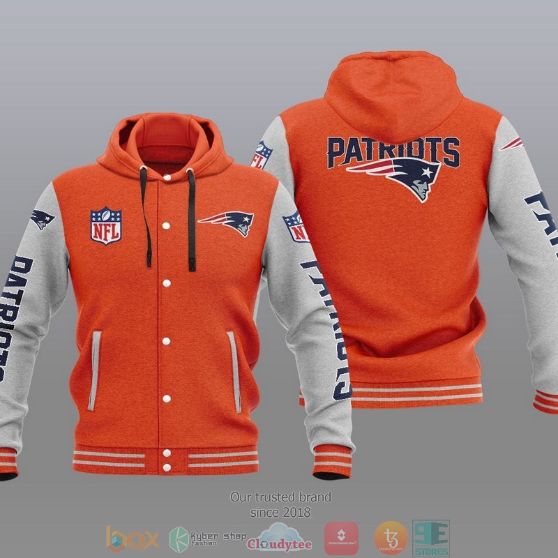 Nfl New England Patriots Baseball Jacket Hoodie Nfl New England Patriots Baseball Jacket Hoodie
