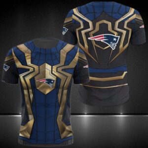 Nfl New England Patriots Spider Man 3D Shirt