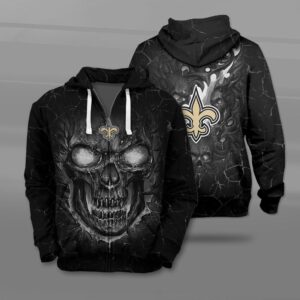 Nfl New Orleans Saints Fire Skull Lava 3D Shirt