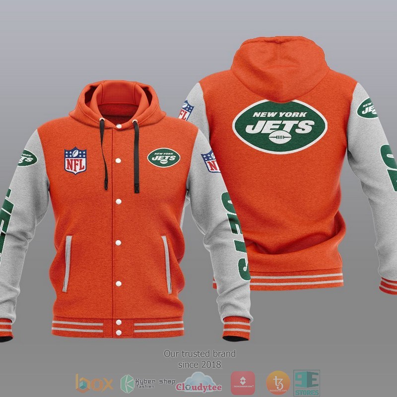 Nfl New York Jets Baseball Jacket Hoodie Nfl New York Jets Baseball Jacket Hoodie