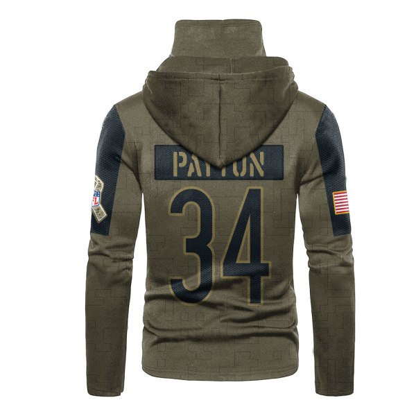 Nfl Payton 34 Chicago Bears 3D Hoodie Mask Nfl Payton 34 Chicago Bears 3D Hoodie Mask