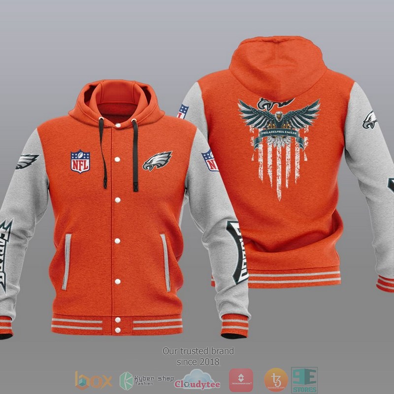 Nfl Philadelphia Eagles Eagle American Flag Baseball Jacket Hoodie Nfl Philadelphia Eagles Eagle American Flag Baseball Jacket Hoodie