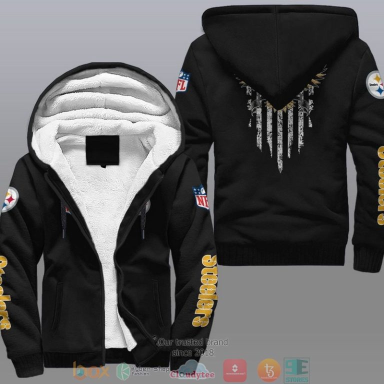 Nfl-Pittsburgh-Steelers-Eagle-American-Flag-Fleece-Hoodie-1