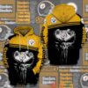 Nfl Pittsburgh Steelers Punisher Skull 3D Hoodie