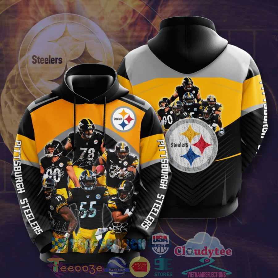 Nfl Pittsburgh Steelers Signatures Hoodie 3D Nfl Pittsburgh Steelers Signatures Hoodie 3D