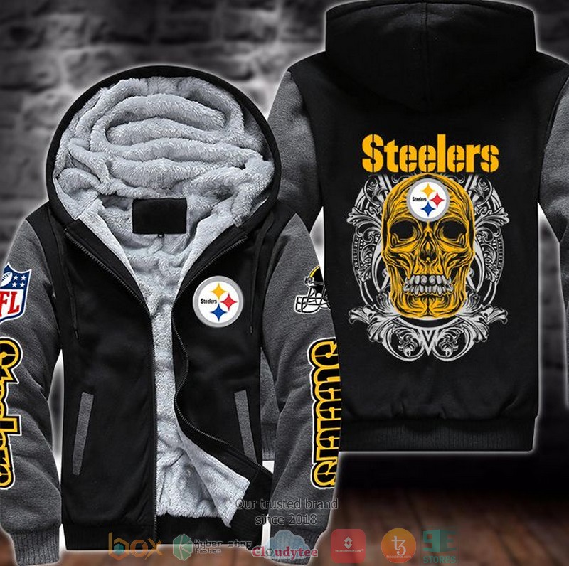 Nfl-Pittsburgh-Steelers-Skull-Face-3D-Fleece-Hoodie-Jacket-2