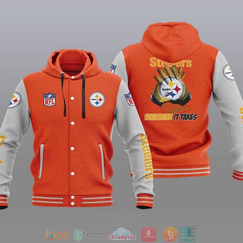 Nfl Pittsburgh Steelers Whatever It Takes Baseball Jacket Hoodie Nfl Pittsburgh Steelers Whatever It Takes Baseball Jacket Hoodie