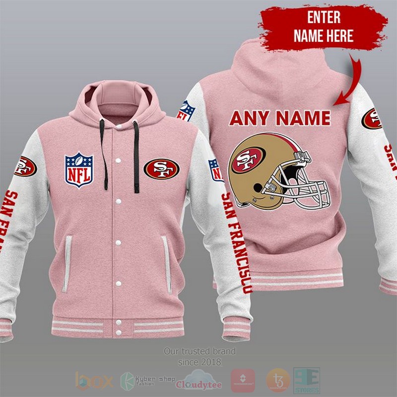 Nfl San Francisco 49Ers Custom Name Varsity Hoodie Jacket Nfl San Francisco 49Ers Custom Name Varsity Hoodie Jacket