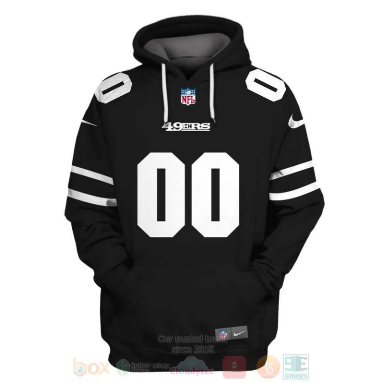 Nfl-San-Francisco-49Ers-Personalized-Black-3D-Hoodie-Shirt-2