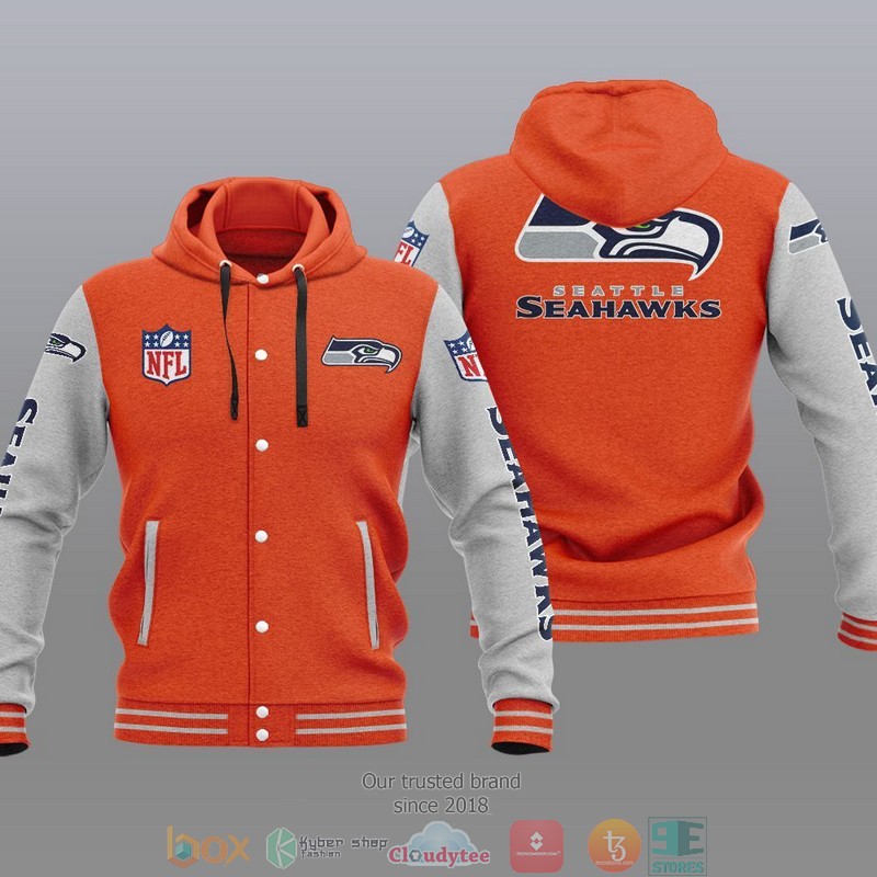 Nfl Seattle Seahawks Baseball Jacket Hoodie Nfl Seattle Seahawks Baseball Jacket Hoodie