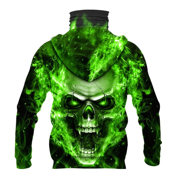 Nfl Seattle Seahawks Flameskull 3D Hoodie Mask Nfl Seattle Seahawks Flameskull 3D Hoodie Mask