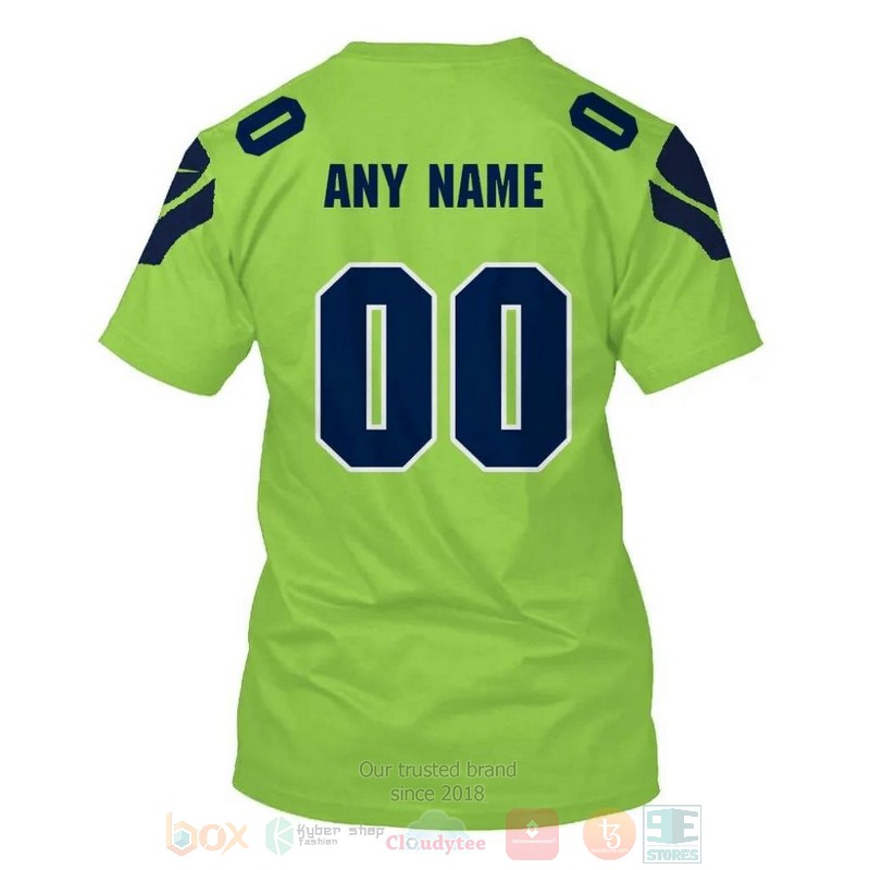 Nfl Seattle Seahawks Personalized Green 3D Hoodie Nfl Seattle Seahawks Personalized Green 3D Hoodie