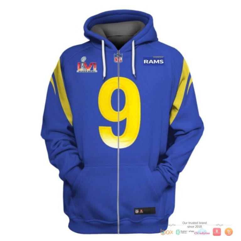 Nfl-Stafford-9-Los-Angeles-Rams-Blue-3D-Shirt-Hoodie-2
