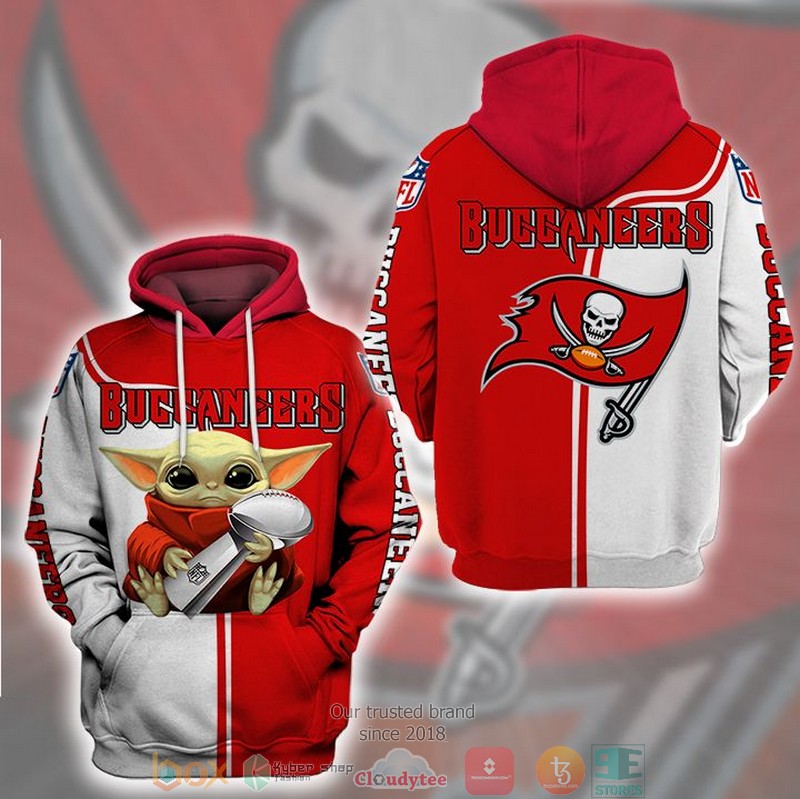 Nfl Tampa Bay Buccaneers Baby Yoda 3D Hoodie Nfl Tampa Bay Buccaneers Baby Yoda 3D Hoodie