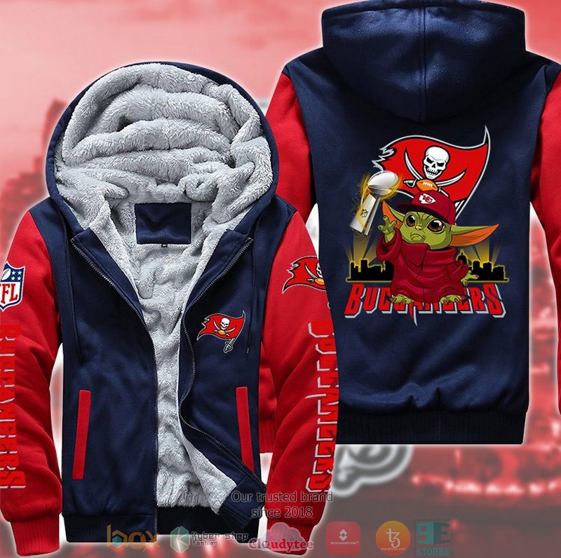 Nfl Tampa Bay Buccaneers Baby Yoda Liv 3D Fleece Hoodie Nfl Tampa Bay Buccaneers Baby Yoda Liv 3D Fleece Hoodie