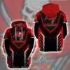 Nfl Tampa Bay Buccaneers Black And Red 3D Hoodie
