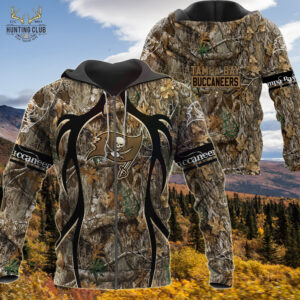 Nfl Tampa Bay Buccaneers Camo Hunting 3D Shirt