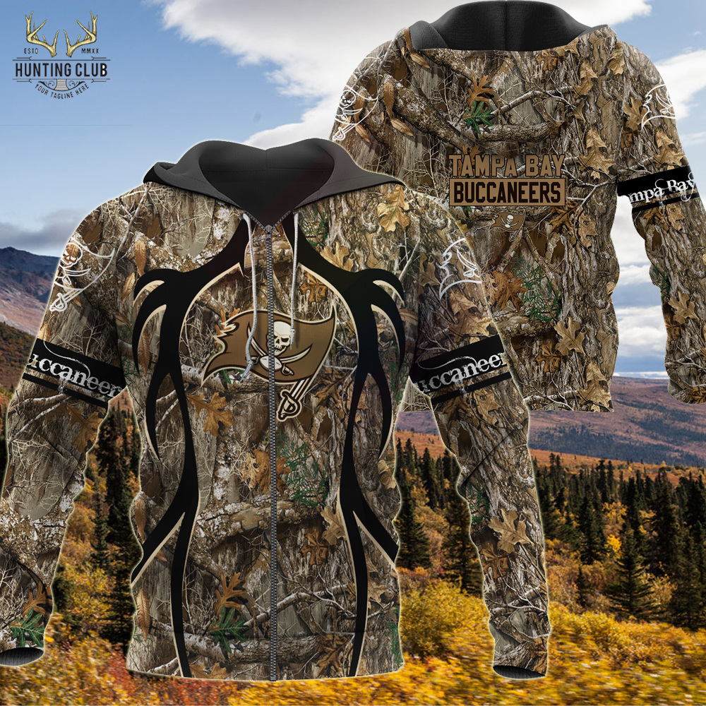 Nfl Tampa Bay Buccaneers Camo Hunting 3D Shirt Nfl Tampa Bay Buccaneers Camo Hunting 3D Shirt