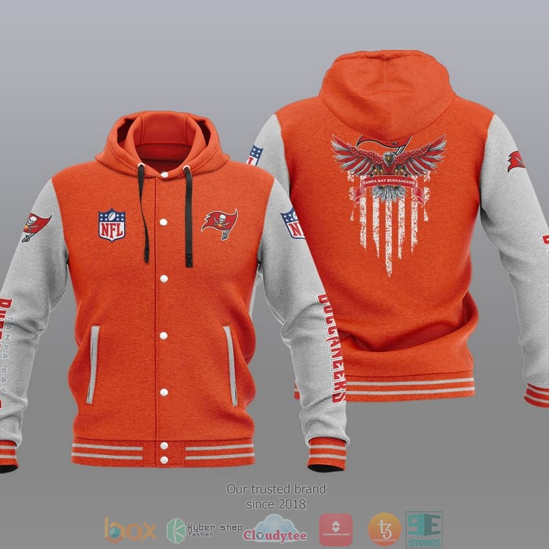 Nfl Tampa Bay Buccaneers Eagle American Flag Baseball Jacket Hoodie Nfl Tampa Bay Buccaneers Eagle American Flag Baseball Jacket Hoodie