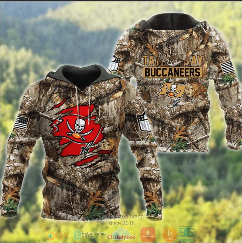 Nfl Tampa Bay Buccaneers Hunting Camo 3D Hoodie Nfl Tampa Bay Buccaneers Hunting Camo 3D Hoodie