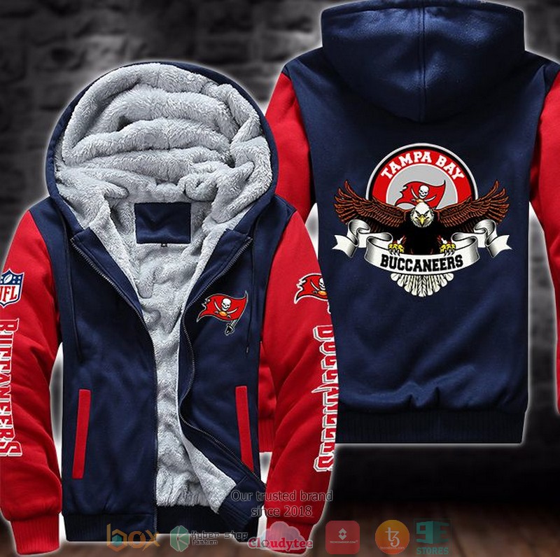 Nfl Tampa Bay Buccaneers Logo Eagle 3D Fleece Hoodie Nfl Tampa Bay Buccaneers Logo Eagle 3D Fleece Hoodie