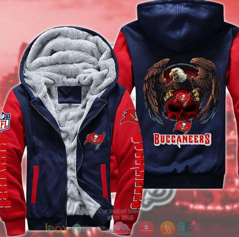 Nfl Tampa Bay Buccaneers Logo Eagle Skull 3D Fleece Hoodie Nfl Tampa Bay Buccaneers Logo Eagle Skull 3D Fleece Hoodie
