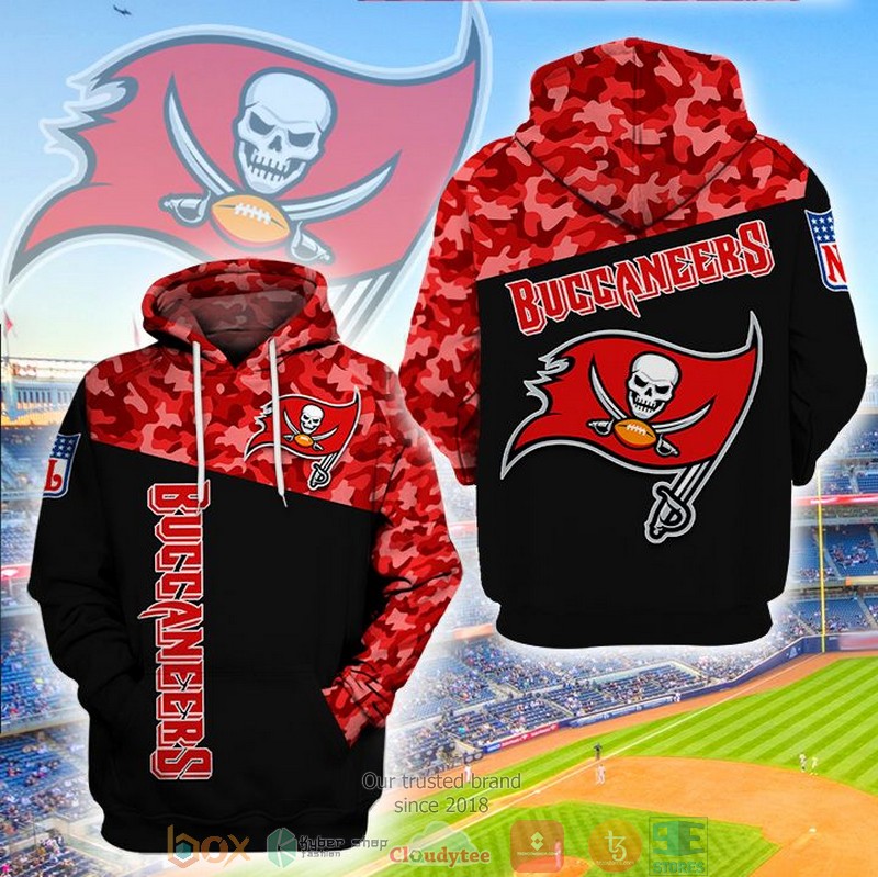 Nfl Tampa Bay Buccaneers Red Camo 3D Hoodie Nfl Tampa Bay Buccaneers Red Camo 3D Hoodie