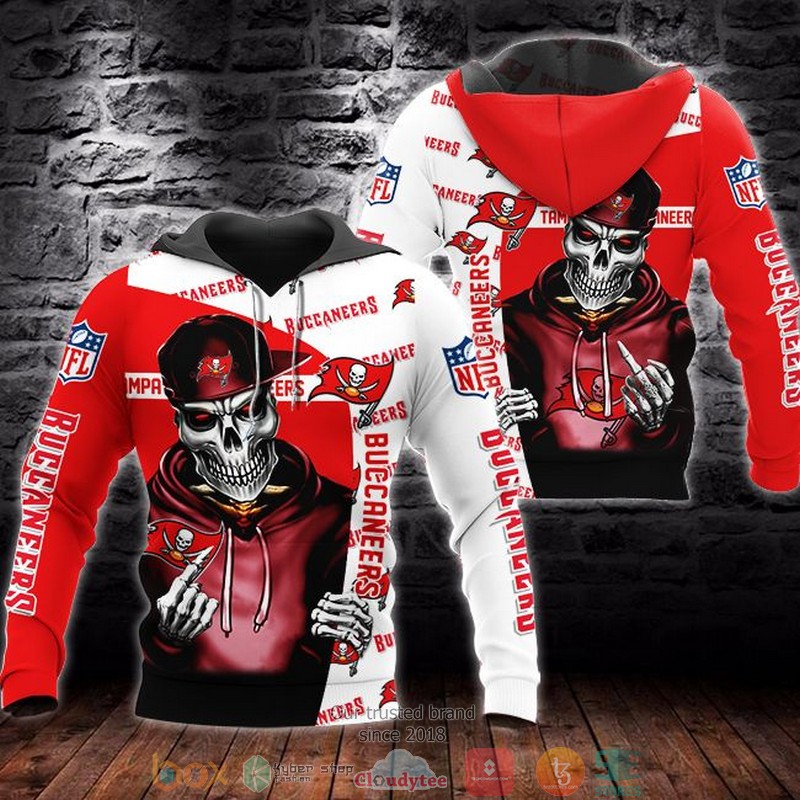 Nfl Tampa Bay Buccaneers Skeleton 3D Hoodie Nfl Tampa Bay Buccaneers Skeleton 3D Hoodie